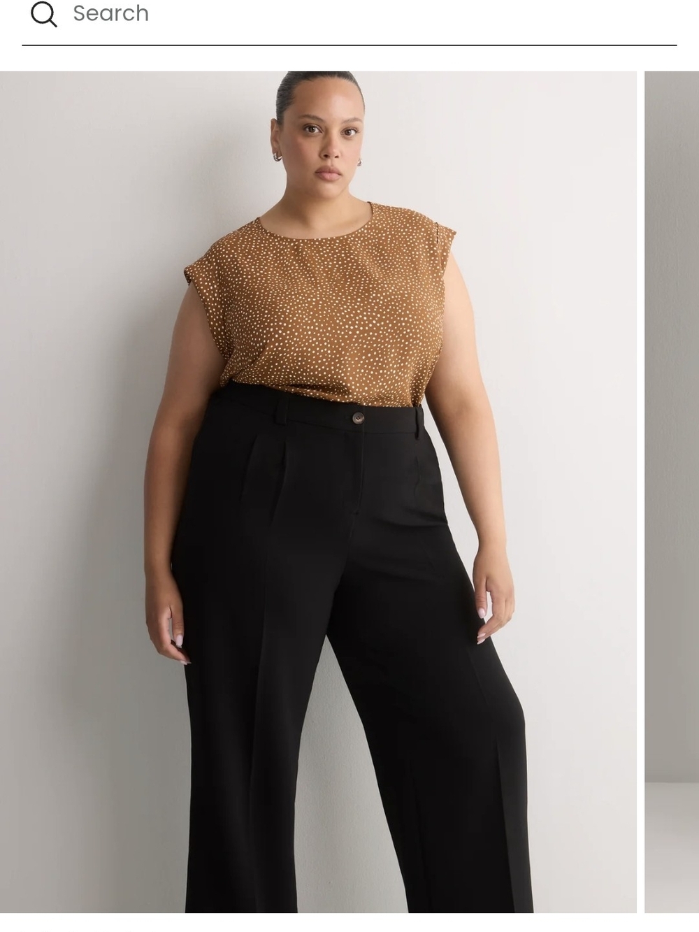 Penningtons Black Wide-Leg Trousers for Women